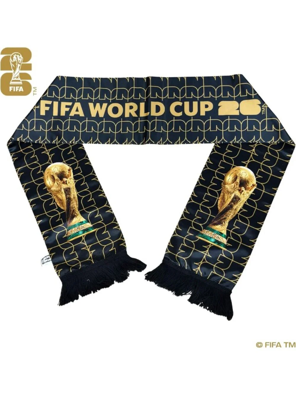 FIFA World Cup 2026 Trophy Scarf - Polyester Gameday Fan Accessory for All